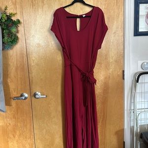 Wide leg jumpsuit